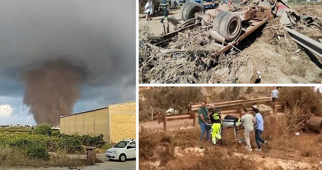 Case distrutte, scuola inagibile e almeno 11 feriti: Marsala e Petrosino contano i danni del tornado. &laquo;Una scena di guerra&raquo;