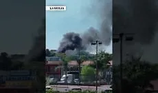 San Gregorio: mezzo pesante in fiamme e traffico in tilt al casello (Video) 