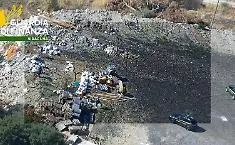 Discarica abusiva da 6.500 metri quadrati a Francofonte: diversi metri di scarti edili seppelliti nel terreno della ditta