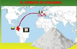 Il maxi carico di cocaina colombiana diretto a Catania e intercettato dalla Gdf