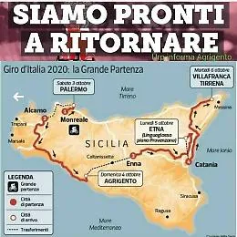 Agrigento abbraccia il Giro d'Italia 2020
