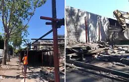 Catania, demolita la vecchia baracca delle angurie trasformata in discarica