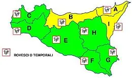 Sicilia, se ne va l'anticiclone africano, crollo termico e piogge