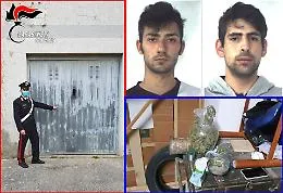 Caltagirone, un garage trasformato in laboratorio della droga