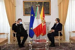 Musumeci riceve il generale Cavallo, neocomandante interregionale dei carabinieri