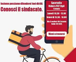 Catania, la Cgil apre sportello a tutela dei riders
