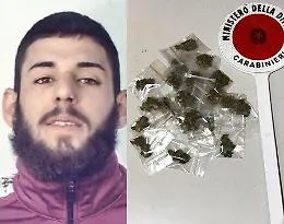 Rocambolesca fuga con la moto per sfuggire a Cc: pusher arrestato