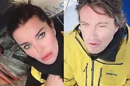 Alba Parietti e Cristiano De Andr&egrave;: vacanze sulla neve in un posto da favola