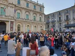 Ieri Catania antirazzista in piazza per George Floyd