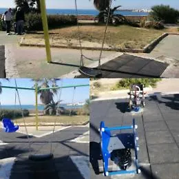 Installati altri due giochini per bimbi a San Leone
