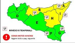 Meteo, attenti al vento! In mezza Sicilia &egrave; allerta gialla