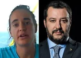 Salvini riceve la denuncia di Carola: &laquo;E io controdenuncio la viziatella&raquo;