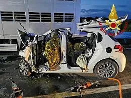 Incidente sulla Statale 194 a Francofonte
Auto si schianta contro un camion: tre morti