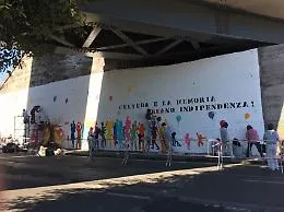 Catania, ecco il murales dei ragazzi del liceo artistico Emilio Greco