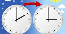 Lancette dell'orologio avanti di un'ora: torna l'ora legale