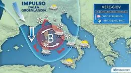 Meteo, anche l'Isola nel vortice di un ciclone mediterraneo