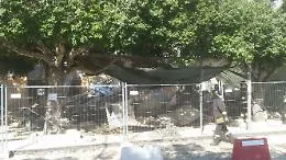 Nuovo crollo in piazza Cavour ad Agrigento
