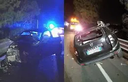 Catania, scontro frontale fra auto  sulla strada statale 114: due feriti