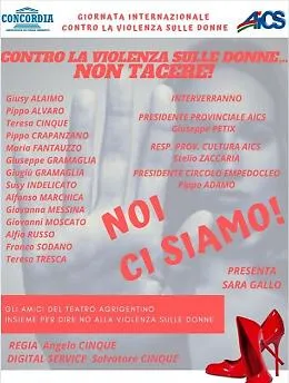 Iniziativa al circolo Empedocle per la giornata contro la violenza sulle donne