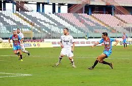 Catania Casertana 1 a 1, deserto in campo e sugli spalti