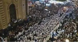 Catania, Sant'Agata di corsa lungo la suggestiva salita dei Cappuccini