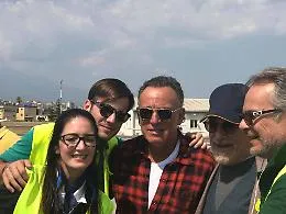 Bruce Springsteen e Steven Spielberg: due star in partenza all'aeroporto di Catania