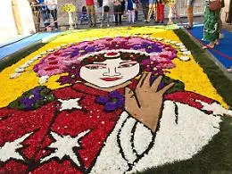 Arrivano anche in Cina le immagini dell'infiorata di Noto dedicata al Dragone