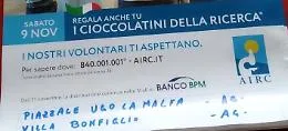 "I cioccolatini della ricerca" anche ad Agrigento