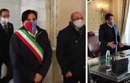Catania, primo giorno in municipio per il sindaco Pogliese dopo il reintegro