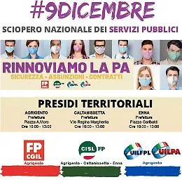 "Rinnoviamo la Pa", pi&ugrave; sicurezza, assunzioni e contratti: il 9 dicembre i sindacati scendono in piazza