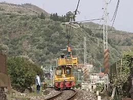 Maltempo, ripristinata la ferrovia Catania Caltanissetta