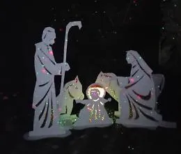 Sagome del presepe a Porta di Ponte nel capoluogo