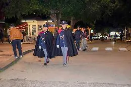 In alta uniforme in via Atenea per tutta la durata del periodo natalizio