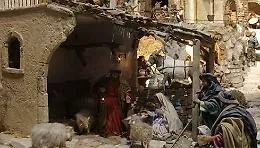 A Taormina il presepe monumentale animato di Caltagirone