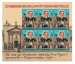 Francobollo del Vaticano dedicato a Don Pino Puglisi