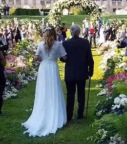 Le nozze vip di Filippa Lagerback e Daniele Bossari nella villa da sogno