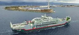 Stretto di Messina, inaugurata la nuova nave Trinacria