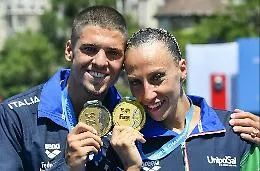 Azzurri "oro" nel sincro ai Mondiali con un esercizio sul tema "Scream from Lampedusa"