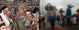 S. Agata, tuoni fulmini e saette sulla festa:
processione "veloce" e candelore in "ritirata"