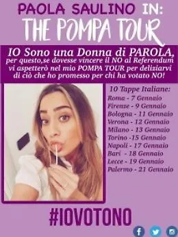 Paola Saulino lancia il Pompa Tour