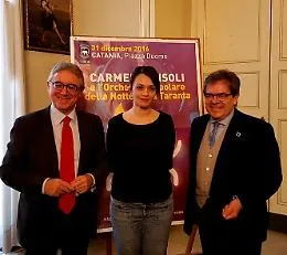 Concertone di Capodanno a Catania, Enzo Bianco e Carmen Consoli: &laquo;Venite tutti a ballare in piazza Duomo&raquo;