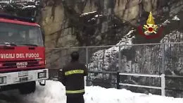 Capretta scivola in un dirupo e non riesce a raggiungere gregge: vigili del fuoco in azione
