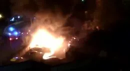 Messina, incendio distrugge cinque auto nel deposito di una officina