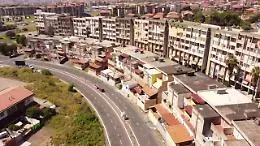Catania, via Pantelleria dall'alto ripresa dall'elicottero dei carabinieri