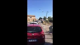 Treno contro bus a Vittoria, il video dell'incidente