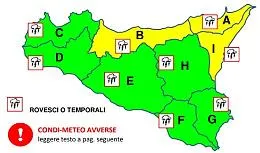 Meteo, ancora un giorno di allerta in Sicilia: in parte &egrave; gialla