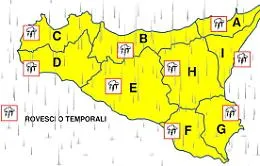 Allerta gialla in Sicilia: da sabato mattina previste piogge