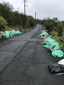 Spaventoso spettacolo lungo la strada per l&rsquo;Etna, versante Filiciusa Milia