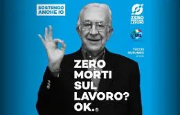 Anche l'attore catanese Tuccio Musumeci per la campagna &ldquo;Zero morti sul lavoro&rdquo;