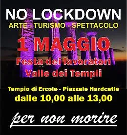 Coronavirus, Primo Maggio di protesta ad Agrigento contro il coprifuoco